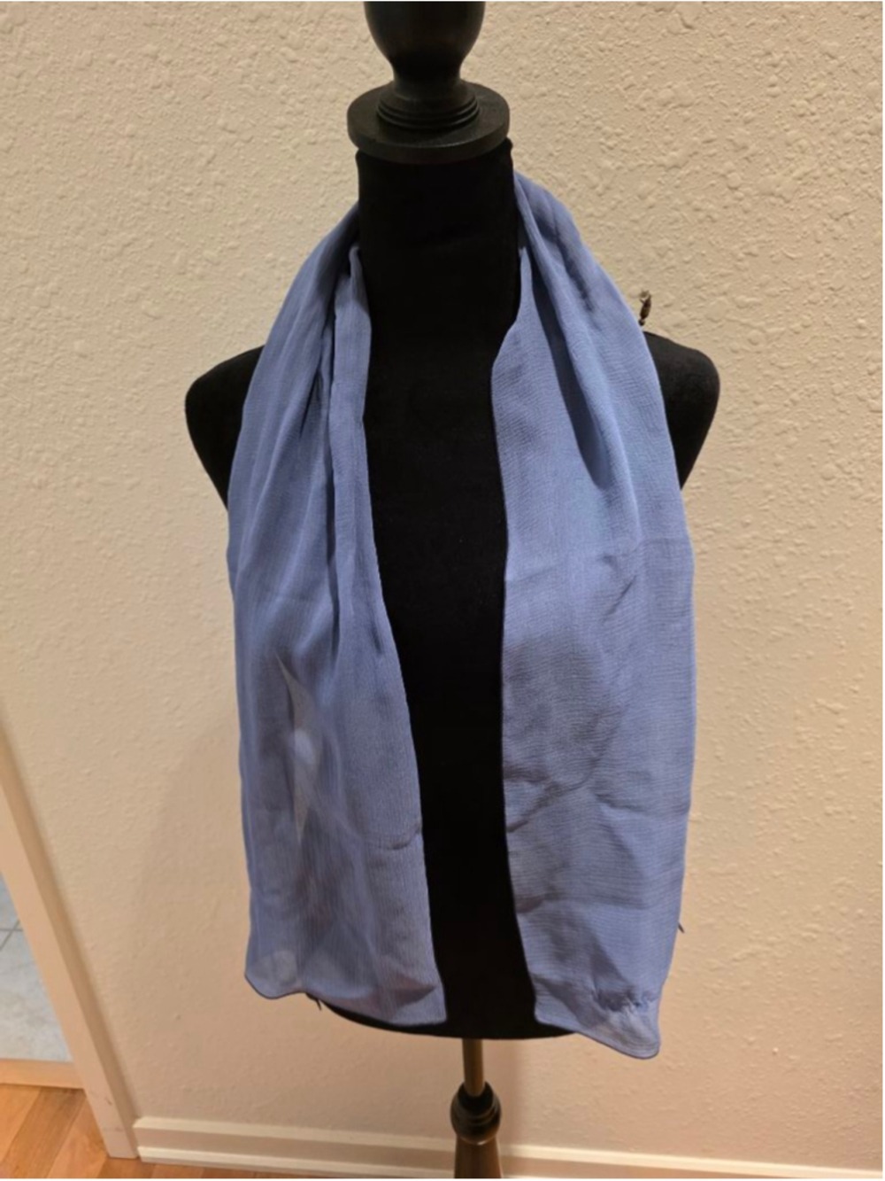Women's Unbranded Blue One Size Scarf - Picture 3 of 7